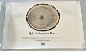 1994 Vintage Hurd Wood Windows Poster 27.75"x18.5" Help Celebrate Our Roots - Picture 1 of 2