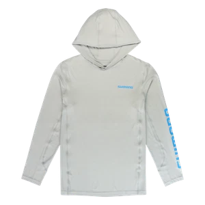 Shimano Long Sleeve Hooded Performance Tee Color - Gray Size - MD (ATEESUNLSH... - Picture 1 of 5