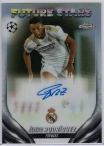 2023-24 TOPPS CHROME UEFA CC #FSA-AR Alvaro Rodriguez Future Stars Autogramm - Bild 1 von 2