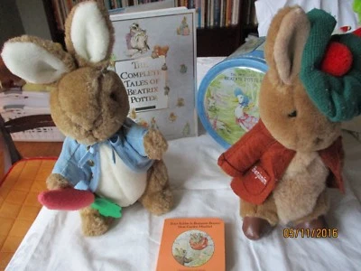 Vintage Eden Frederick Warne Beatrix Potter Benjamin Bunny w/ coat & Hat Plushg - Image 1 of 4