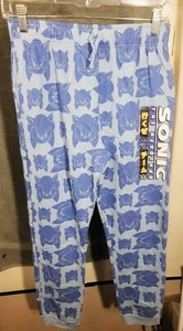 Sonic the Hedgehog-Boy's multi-blue pull string sweat pants size XL(16/18) - Picture 1 of 5