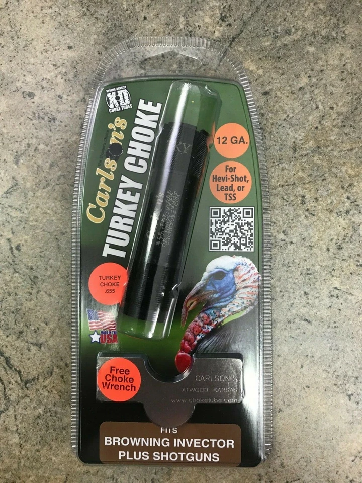 Carlson's Extended Turkey Choke Tube for Browning Invector Plus 12ga 19880 .655 - Image 1 of 1