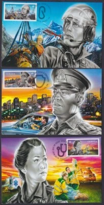 CANADÁ Sc #3124-8 SET 05 5 MAXICARDS HONRANDO A LOS PRIMEROS EN RESPONDER1 Foto 1 de 2