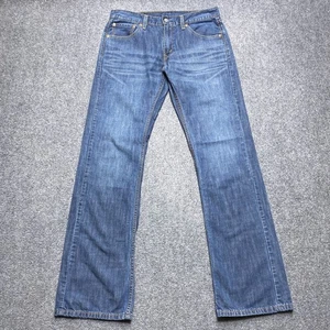 Pantalones de mezclilla Levis 527 para hombre 33x34 azul calce ajustado bootcut etiqueta lavado medio 33x34 - Imagen 1 de 14