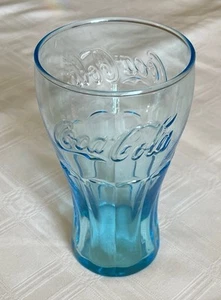 Vintage 2009 Libby McDonald’s Blue Coca-Cola Coke 16 oz Glass (Ice Blue) - Picture 1 of 8