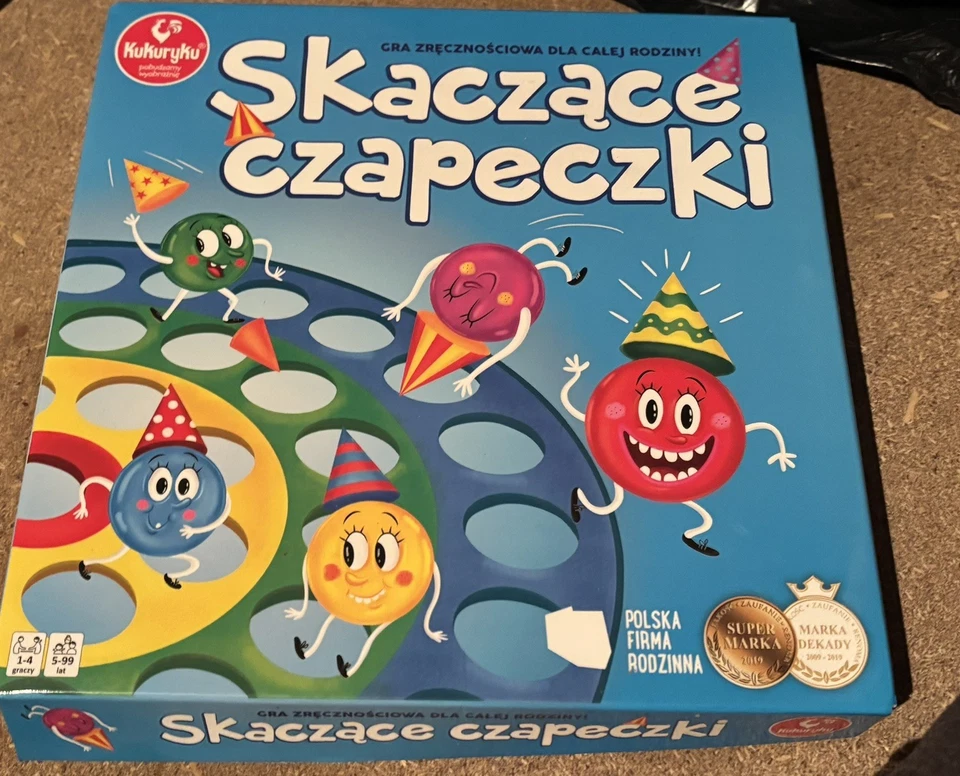 Skaczące Czapeczki Polska Gra Planszowa Towarzyska Imprezowa Rodzinna Board Game - Image 1 of 4