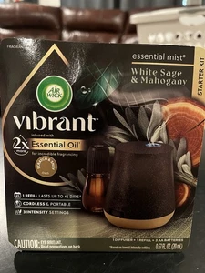 Air Wick Vibrant Essential Mist White Sage & Mahogany Starter Kit Neu - Bild 1 von 3