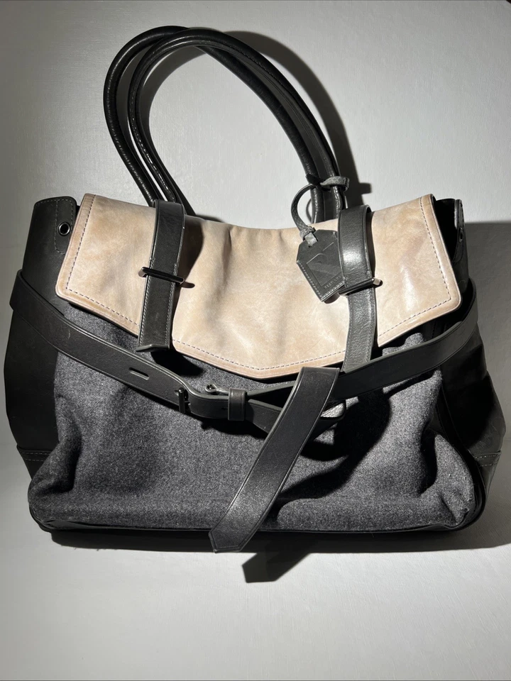 Bolso Boxer Original Reed Krakoff - Cuero y Lana, Buen Estado Foto 1 de 4