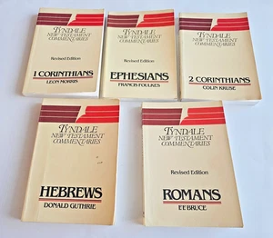 Lot of 5 Tyndale New Testament Bible Commentaries 1983 & 1989 READ - Imagen 1 de 2