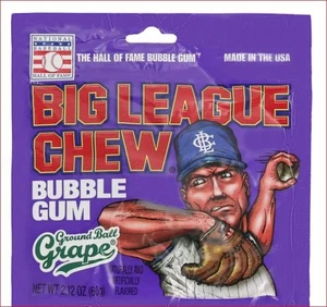 3x Confezioni | Big League Chew Ground Ball Uva Bubble Gum | Spedizione Veloce - Foto 1 di 1