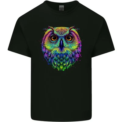 A Colourful Owl Kids T-Shirt Childrens - Image 1 of 4