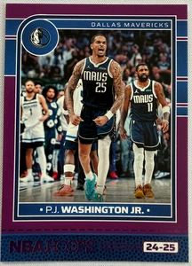 2024 Panini NBA Hoops - #39 PJ Washington Jr Purple - Picture 1 of 2