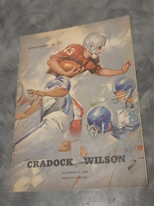 Programa de fútbol americano escolar secundaria Cradock Wilson 17/11 1967 - Imagen 1 de 3
