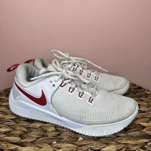 Women's Size 7 Nike Air Zoom AA0286-106 HyperAce 2 Volleyball Shoes White Red - Picture 1 of 12