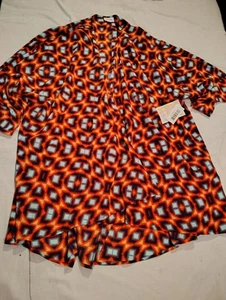 Lularoe Lindsay Large NWT Open Kimono Wild Geometric New L - Picture 1 of 5