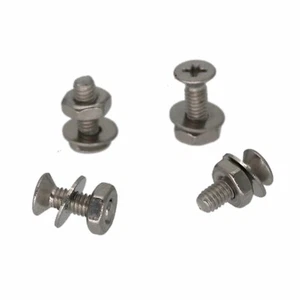 4set M2.5 x8mm Screw nut for SMA SMB BNC TNC Flange Panel Hole Connector Adapter - Afbeelding 1 van 2