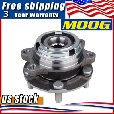 Cojinete de rueda delantera y buje Moog para Nissan Murano Quest 2003 2004 2005-2007 ABS Foto 1 de 4