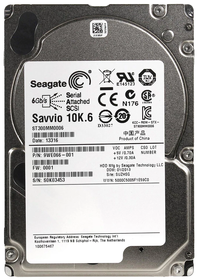 Seagate ST300MM0006 300 GB SAS 2 2.5 in Enterprise Hard Drive - Image 1 of 3