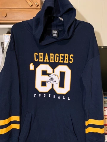 NFL Team Apparel Los Angeles Chargers Blue Hoodie Sweatshirt Size Women’s XL Cover