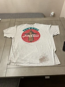 Vtg Religious Jesus Christ T Shirt Size XL Coca-Cola - Picture 1 of 10