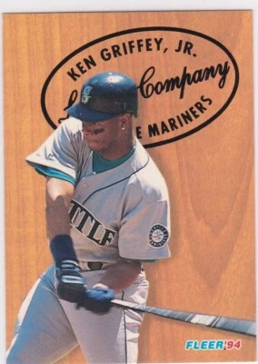 KEN GRIFFEY JR. 1994 Fleer LUMBER COMPANY INSERT BASEBALL CARD Seattle Mariners! - Image 1 of 2