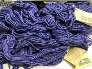 Lot of 3 Hanks Manos del Uruguay Yarn Kettle Dyed Pure Wool Each Hank 100g Purpl - Picture 1 of 6
