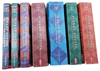 Harry Potter Book Set Paperback Complete Series 1-7 Scholastic J. K. Rowling - Image 1 of 4
