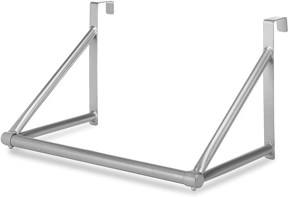 GEEZY Stainless Steel Over The Door Clothes Rail Hanger Bar