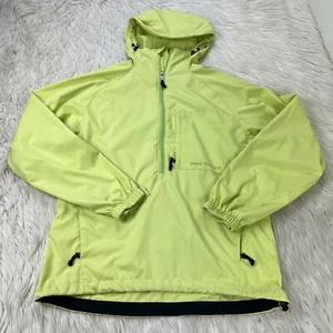 Royal Robbins Men's M Citron Green Light Weight 1/4 Zip Windbreaker Jacket Hood - Picture 1 of 9