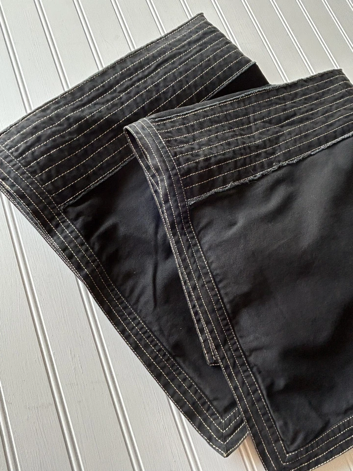 Restoration Hardware青少年刺绣条纹黑色欧式枕套一对 — 第 1/4 张图片