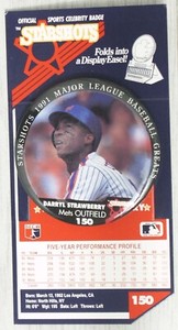 1991 Starshots Buttons #150 - Darryl Strawberry