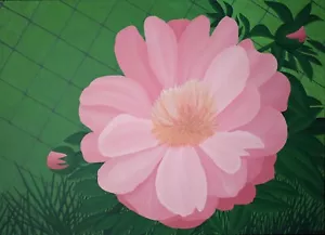 "PFINGSTROSE", Acrylfarbe auf Leinwand, 16"" x 22", 2019, Paeony, Paeonia, Paeoniaceae" - Bild 1 von 3
