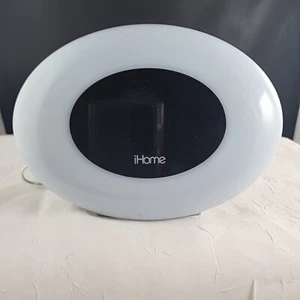 iHome FM Color Changing Alarm Clock Radio with Aux & USB Port Silver IM30 Tested - Picture 1 of 9