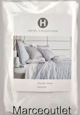 Hotel Collection Glint EURO Quilted Pillowshams White - Image 1 of 4