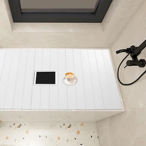 Faltbare Badewannenabdeckung Badewanne Brett Badablage Wasserdichte Staubdichtes - Bild 1 von 6