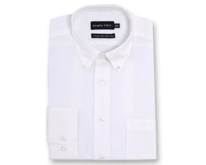 Camisa Oxford Doble TWO Blanca 16,5" Nueva - Imagen 1 de 5