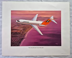 1965 Bonanza Airlines The Douglas DC-9 Fan-Jet Kunstdruck von Toigo, 20" x 16" - Bild 1 von 4