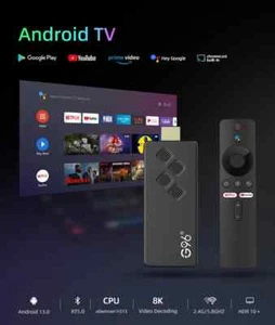 G96 8k high-performance TV Stick android 13.0 voice remote control Allwinner D - Picture 1 of 6