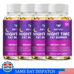 Night Time Fat Burner Supplement For Fat Burn Weight Loss Appetite Suppressant - Picture 1 of 13