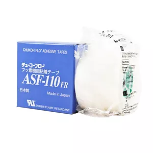 Soft White Heat-resistant PTFE Film Adhesive Tape Chukoh ASF-110FR 0.23x50mmx10m - Picture 1 of 4