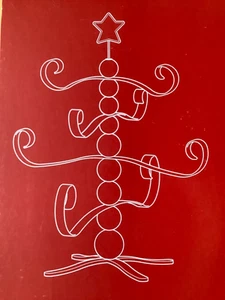 IKEA VINTERFINT Decoration, 22½×19¼" Christmas tree shaped pine/white,  - NEW - Picture 1 of 2