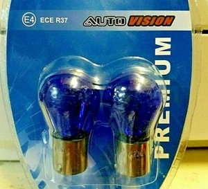 2 x 1157 380 P21/5W BLAU XENON LOOK Glühbirne Lichter Canbus DRL Glühbirnen BLISTERPACK - Bild 1 von 1