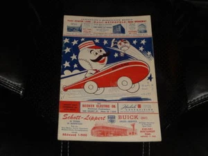 1956 CINCINNATI REDS BASEBALL PROGRAM VS NEW YORK GIANTS GUS BELL HR - Bild 1 von 2
