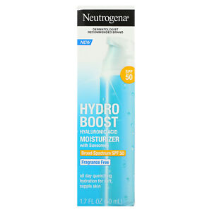 Hydro Boost Hyaluronic Acid Moisturizer With Sunscreen, SPF 50, Fragrance-Free,