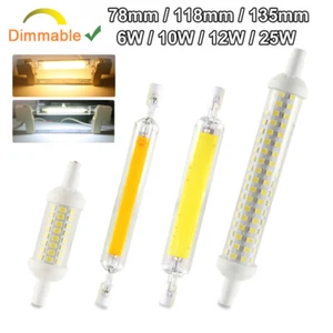 R7s LED COB Light Bulb Dimmable 78mm 118mm Glass + Ceramics Replace Halogen Lamp - Picture 1 of 14