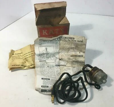 NOS 1950s 60s Kat Engine Heater - K65S-CS - C57 - Image 1 of 4