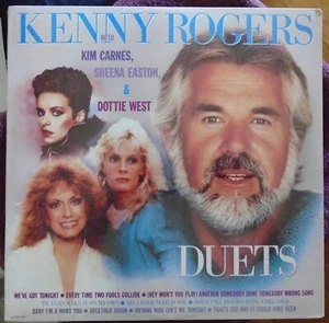 KENNY ROGERS, Duets Kim Carnes Sheena Easton Dottie USA New Sealed Old Stock LP - Picture 1 of 2