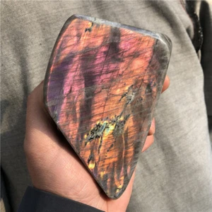 1.62LB Natural labradorite Stone Quartz Crystal Gem Healing Figurines XL2282-US - Picture 1 of 16