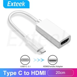 Type C USB-C to HDMI Adapter USB C 3.1 Cable 4K@30Hz For MacBook ChromeBook - Picture 1 of 7