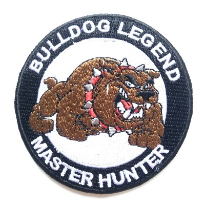 RED BULLDOG CHOKE THE LEGEND MASTER HUNTER UFC MMA FIGHTING CLUB IRON ON PATCH - Image 1 of 2